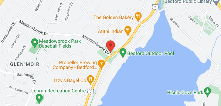 map of 1262 Bedford Highway